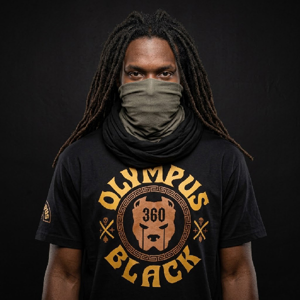 T-Shirt Olympus Black 360 – Image 2