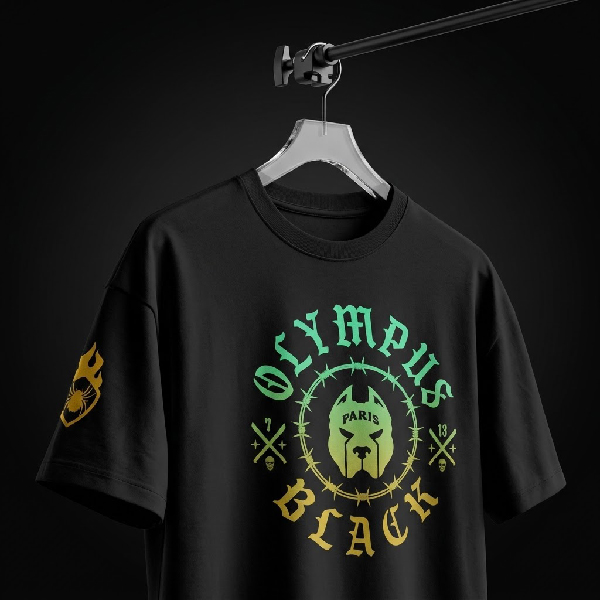 T-Shirt Olympus Black Paris